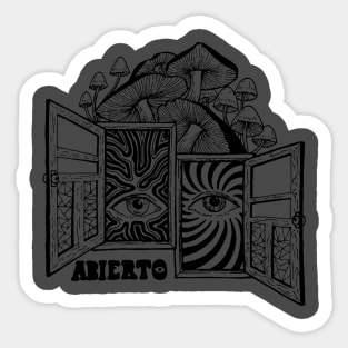 Abierto Sticker